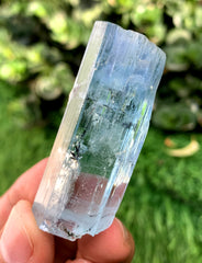 Sky Blue Aquamarine with Hematite Inclusions from Shigar valley Pakistan - 31 grams