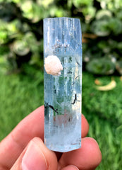 Sky Blue Aquamarine with Hematite Inclusions from Shigar valley Pakistan - 31 grams