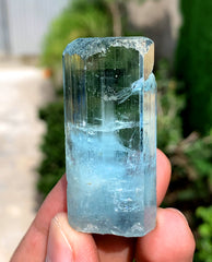 Gem Grade Blue Aquamarine Crystal from Shigar valley Pakistan - 38 grams