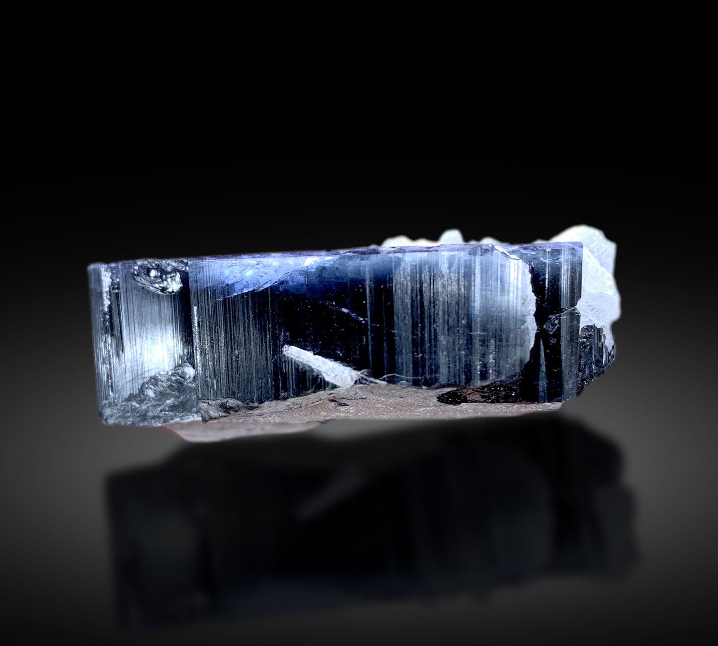 Blue Cap Tourmaline Crystal from Paprok Afghanistan - 206 gram