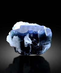 Blue Cap Tourmaline on Cleavelandite Albite from Paprok Afghanistan - 318 gram