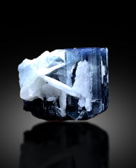 Blue Cap Tourmaline on Cleavelandite Albite from Paprok Afghanistan - 318 gram