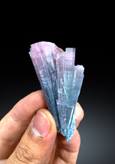 Cotton Candy Bicolor Tourmaline Cluster from Afghanistan - 36 gram