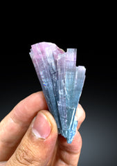 Cotton Candy Bicolor Tourmaline Cluster from Afghanistan - 36 gram