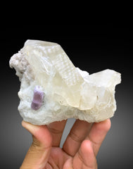 Natural Purple Color Apatite with Quartz and Lepidolite Specimen from Afghanistan - 585 gram