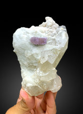 Natural Purple Color Apatite with Quartz and Lepidolite Specimen from Afghanistan - 585 gram
