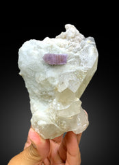 Natural Purple Color Apatite with Quartz and Lepidolite Specimen from Afghanistan - 585 gram