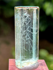 Gemmy Aquamarine with DNA Helix Inclusions from Shigar valley Pakistan - 21 gram