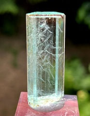 Gemmy Aquamarine with DNA Helix Inclusions from Shigar valley Pakistan - 21 gram