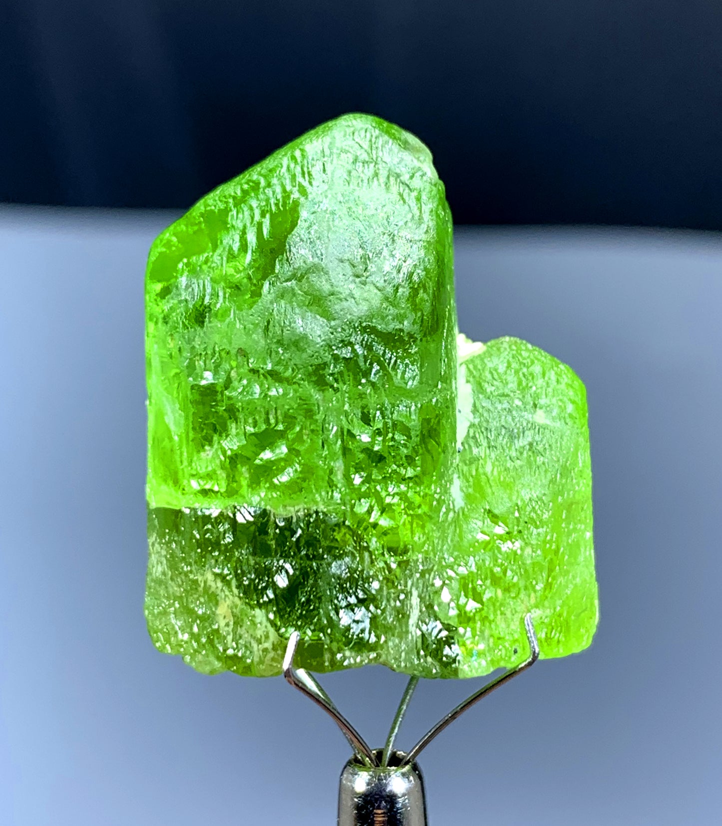 Lush Green Peridot Crystal from Supat valley Pakistan - 18 gram