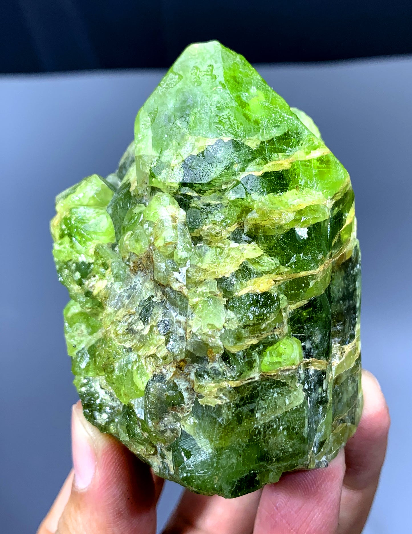 Lush Green Peridot Crystal from Supat valley Pakistan - 312 gram