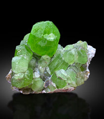 Lush Green Peridot Crystal Cluster, Peridot Specimen, Raw Mineral, Peridot Specimen from Supat Mine Pakistan - 66 gram