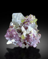 Pale Blue Topaz with Bicolor Tourmalines & Pink Lepidolite Mineral Specimen from Paprok, Afghanistan - 642 gram