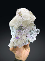 Purple Apatite Crystals with Lepidolite and Quartz Specimen from Afghanistan - 1566 grams