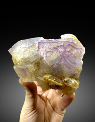 Natural Purple phantom Fluorite on Calcite from Baluchistan Pakistan - 620 gram