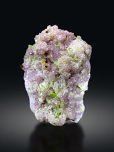 Green Tourmaline Cluster with Rare Microlite on Lepidolite from Afghanistan - 1788 grams