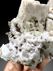 Natural Red Garnet Cluster with mica on Feldspar from Pakistan - 1000 gram