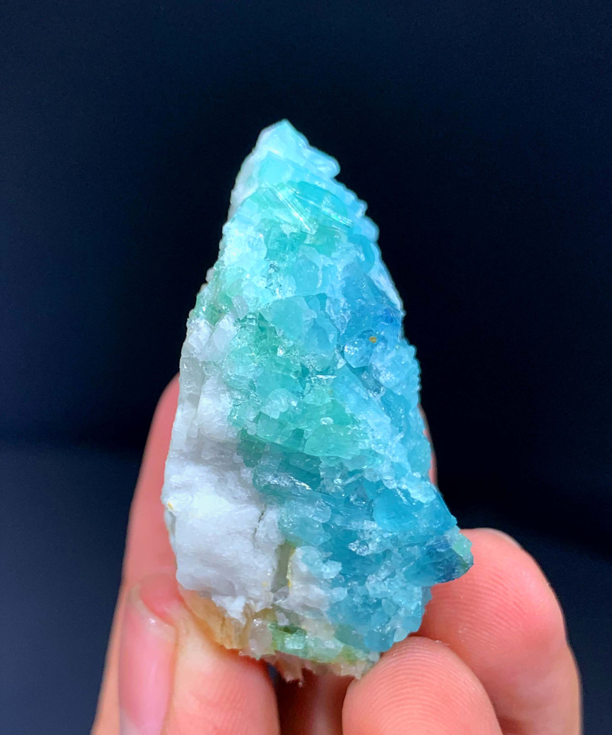 Indicolite Blue Tourmaline Crystal Bunch From Afghanistan - 35 Grams