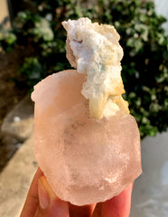 Peach Pink Morganite on Albite from Afghanistan - 234 gram