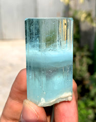 Gemmy Blue Aquamarine on Albite from Shigar valley Pakistan - 65 grams
