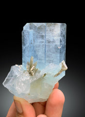 Natural Sky Blue Color Aquamarine Crystal from Pakistan - 202 gram