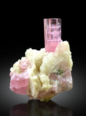Natural Pink Color Tourmaline Crystals with Albite from Pachigram, Afghanistan - 13 gram