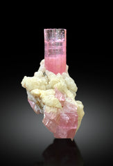 Natural Pink Color Tourmaline Crystals with Albite from Pachigram, Afghanistan - 13 gram