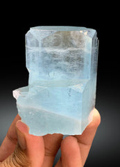Natural Sky Blue Color Aquamarine Crystal from Pakistan - 202 gram