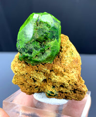 Lush Green Demantoid Garnet on Matrix, Garnet Specimen - 50 gram