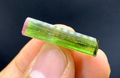 Natural Bicolor Tourmaline Crystal from Paprok Afghanistan - 11.35 carat
