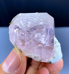 Pink Morganite with Green Tourmalines from Afghanistan - 52 gram