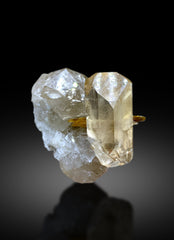 Natural Topaz Crystal on Quartz and Mica from Pakistan - 229 gram