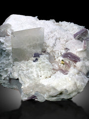 Natural Topaz Crystals Lepidolite and Rare Microlite on Feldspar, Topaz Specimen, Raw Mineral, Topaz from Skardu Pakistan - 3375 gram