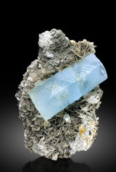 Museum Grade Blue Aquamarine with Pink Apatite and Muscovite Specimen from Nagar valley Hunza, Gilgit Pakistan - 5280 gram