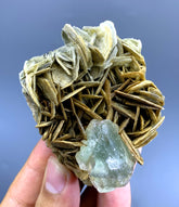 Natural Fluorite Crystal on Muscovite from Pakistan - 144 gram