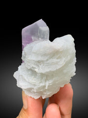 Natural Pink Color Kunzite with Cleavelandite Albite from Nuristan, Afghanistan - 140 gram
