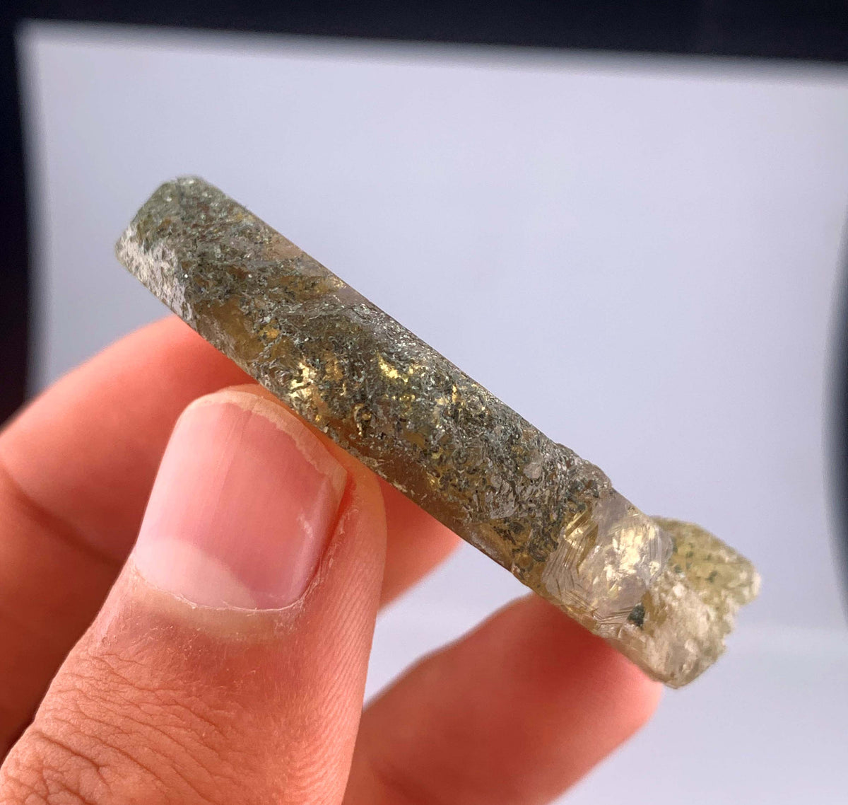 Green Sphene Titanite Crystal From Pakistan - 38 Grams