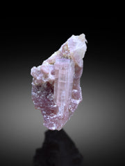 Natural Pink Tourmaline on Lepidolite from Afghanistan - 117 gram