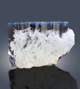 Natural Blue Cap Tourmaline with Cleavelandite Albite, Tourmaline Crystal, Paprok Tourmaline, Tourmaline Specimen - 602 gram