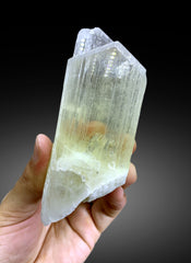 v Shape Terminated Yellow Triphane Kunzite Crystal from Afghanistan - 226 gram