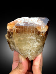 Natural Terminated Sherry Color Topaz Crystal, Topaz Specimen, Raw Mineral, Topaz from Skardu Pakistan - 600 gram