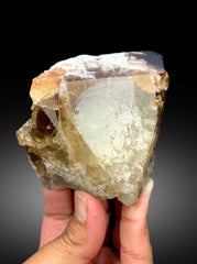 Natural Terminated Sherry Color Topaz Crystal, Topaz Specimen, Raw Mineral, Topaz from Skardu Pakistan - 600 gram