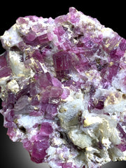 Natural Pink Color Tourmaline Cluster on Matrix from Afghanistan - 420 gram