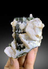 Blue Cap Tourmaline with Lepidolite from Paprok Afghanistan - 295 gram