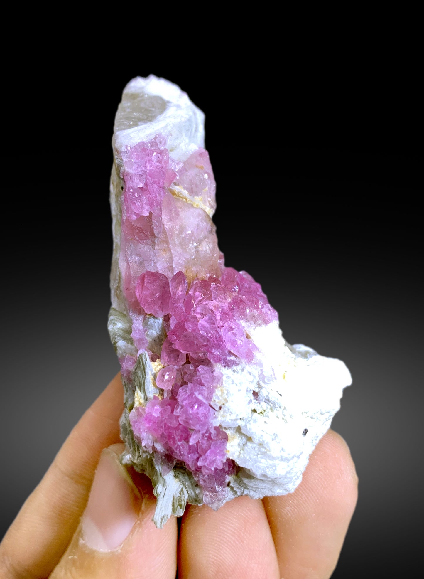 Crystallized Pink Rose Quartz on Matrix from Paprok Afghanistan - 59 gram