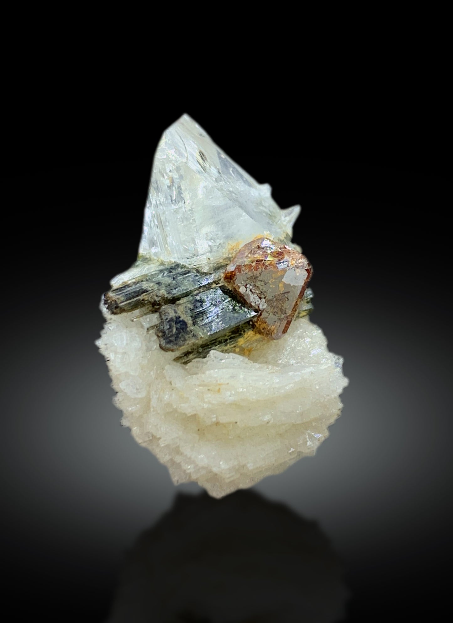 Rare Microlite with Topaz and Tourmaline from Skardu Pakistan - 60.85 carat