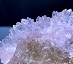 Crystallized Rose Quartz on Elestial Smoky Quartz from Paprok Afghanistan - 108 gram