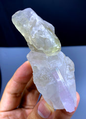 Natural Light Pink Tourmaline on Quartz from Afghanistan - 147 gram
