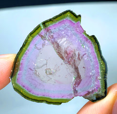 Watermelon Tourmaline Slice, Bicolor Tourmaline, Polished Tourmaline, Paproke Tourmaline - 32.60 CT