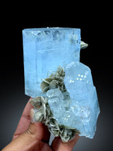 Exceptional Sky Blue Aquamarine with Muscovite from Nagar valley Hunza, Gilgit Pakistan - 738 gram